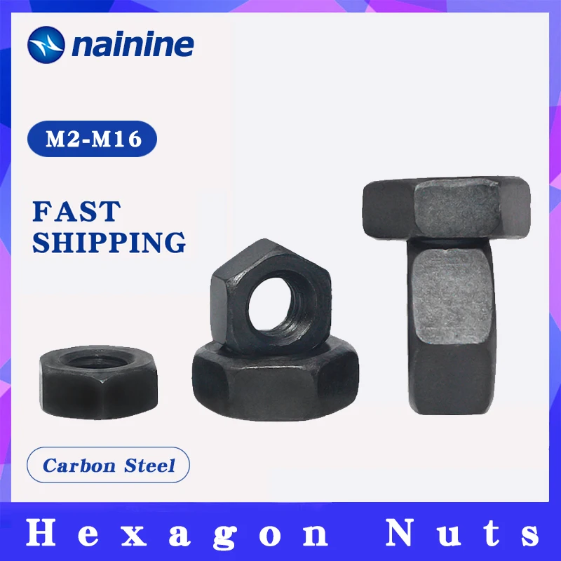 M2 M24 шестигранные гайки из черной углеродистой стали класса 8 8|nut grade|hex nuthexagonal nut |