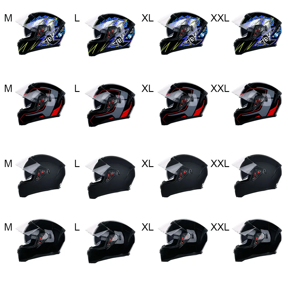 Мотоциклетный шлем с откидной крышкой модульный мотоциклетный двойными линзами