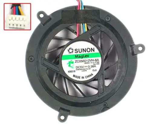 

SUNON ZC056012VH-6A B3623.13.V1.F.GN DC 5V 0.38A 5-wire Server Cooling Fan