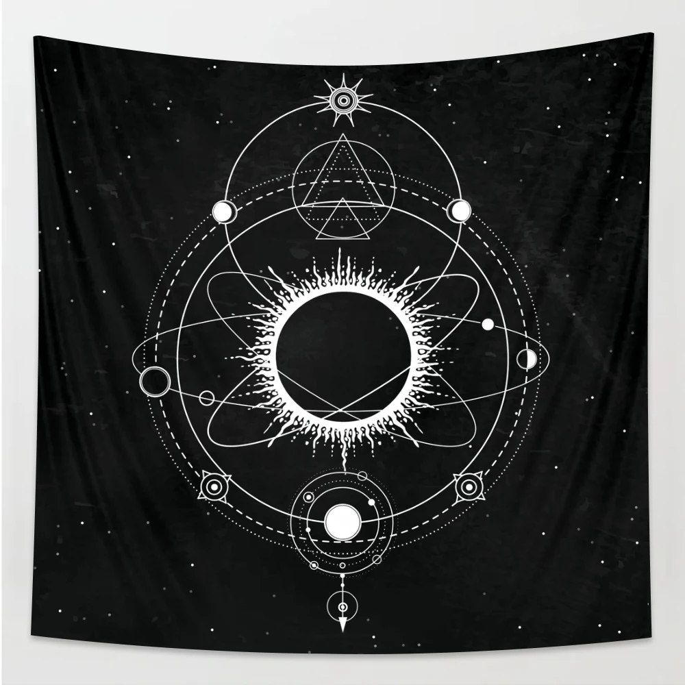 Sun Moon МАНДАЛА ГОБЕЛЕН для домашнего декора спальня настенный гобелен хиппи