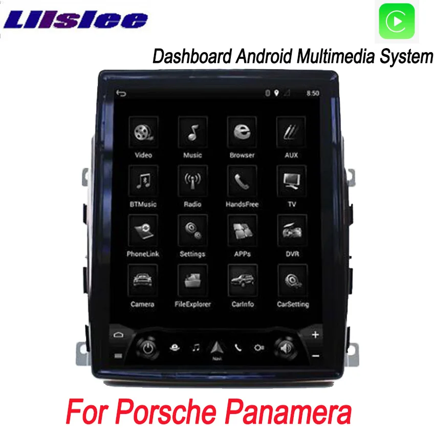 Liislee 2 din Android для Porsche Panamera большой экран Автомобильный мультимедийный плеер GPS
