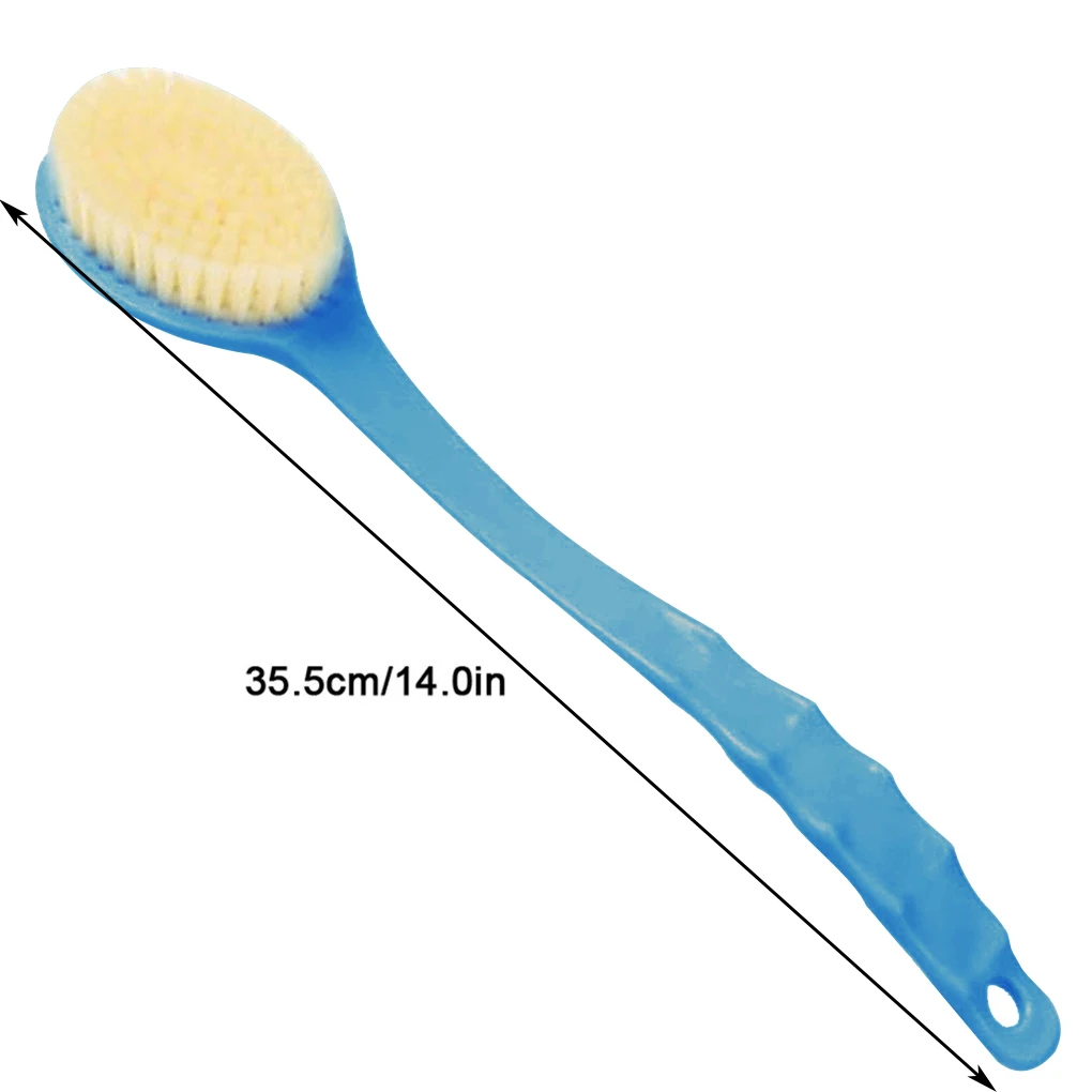 

1pc Long Handle Bath Brush Exfoliating Massaging Bathing Scrubber Bristles Body Massager Back Rubbing Scrubber Cleaning Brushes