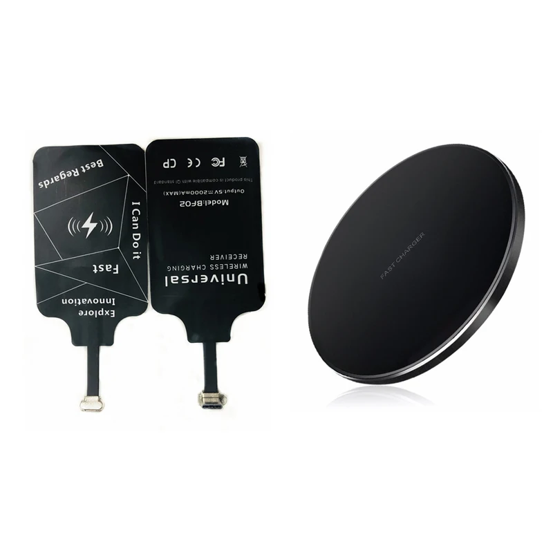 Беспроводное зарядное устройство Qi 15 Вт + 10 приемник Type-c для Xiaomi Poco F4 F3 F2 Pro M3 M4 X3 X4