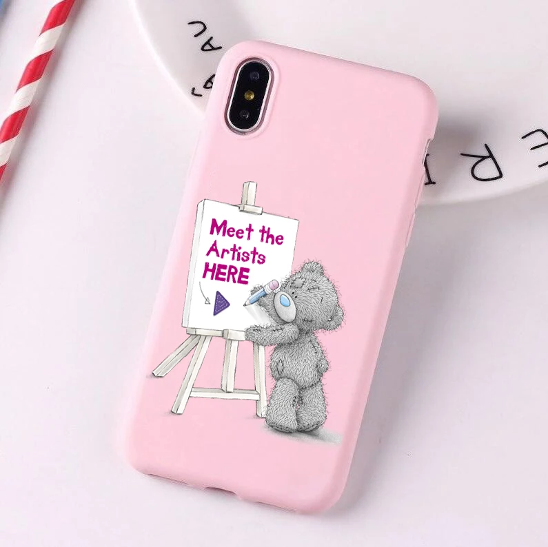 Tatty Teddy Me To You медведь Мягкий силикон конфетный чехол для телефона 6plus 7 7plus 8plus X XS XR
