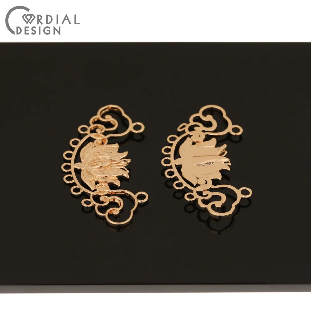 

Cordial Design 50Pcs 20*41MM Jewelry Accessories/Hand Made/Charms/Copper/Flower Shape/Necklace Findings & Components/DIY Pendant