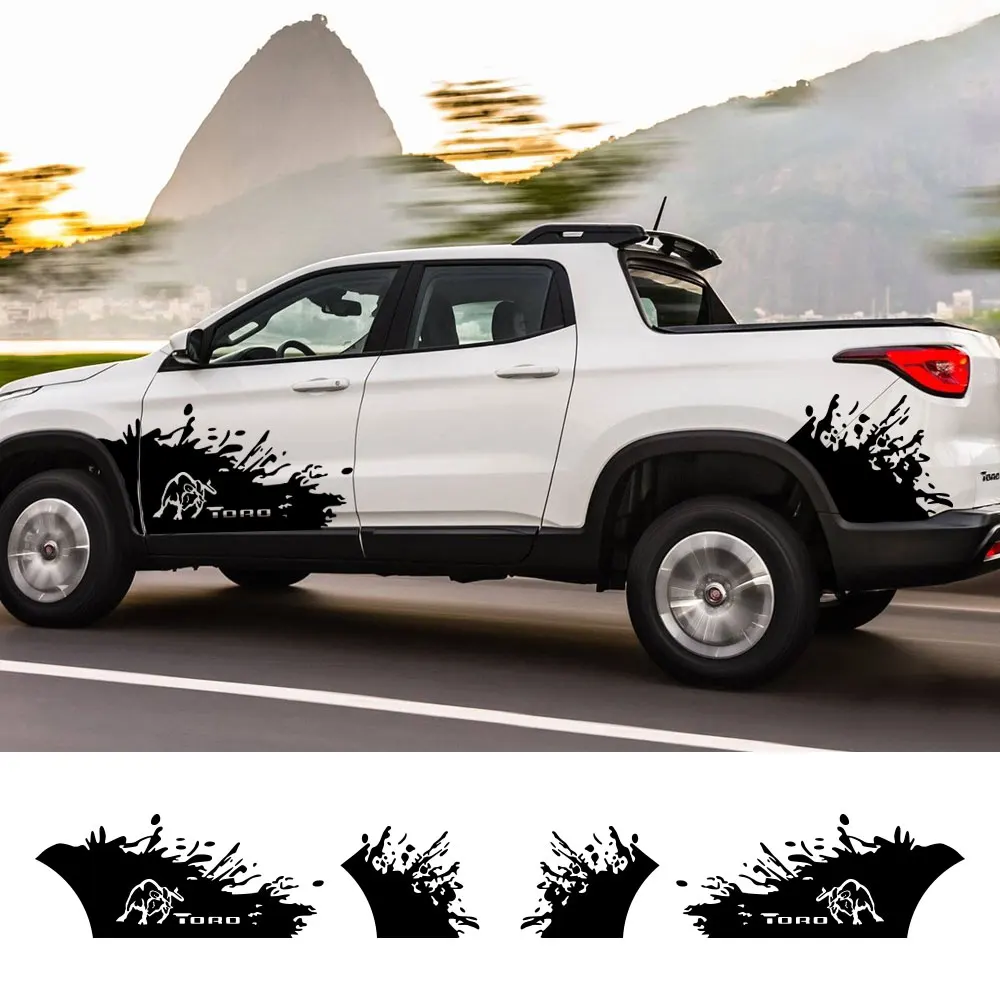 

Боковые наклейки для кузова пикапа Fiat Toro Volcano Freedom Truck виниловые покрытия автомобильные декоративные наклейки аксессуары для автотюнинга