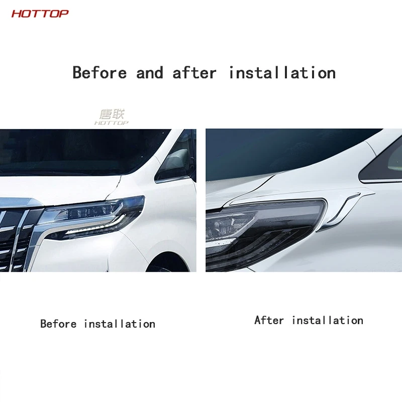 Для 2016 2020 Toyota Alphard Ah30 автомобильные аксессуары Abs хромированные передние головной