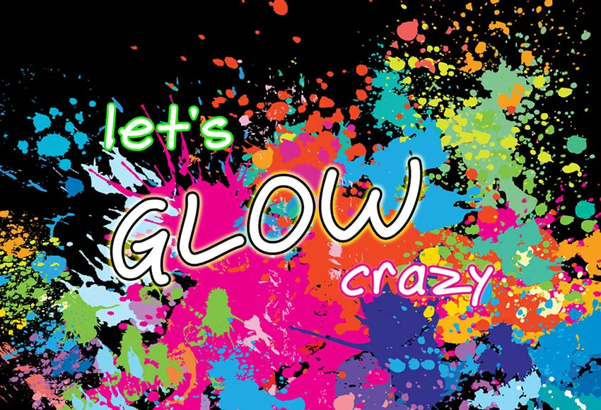 7x5 футов неоновые светящиеся красочные пастельные текстуры пусть мы светятся