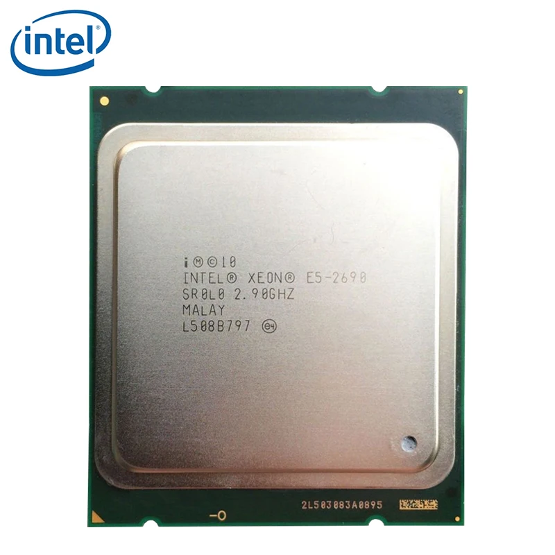 Процессор Intel Xeon 2690 2 9 ГГц 135 Вт 20 Мб кэш памяти LGA 2011 SROLO C2 E5 100% рабочий
