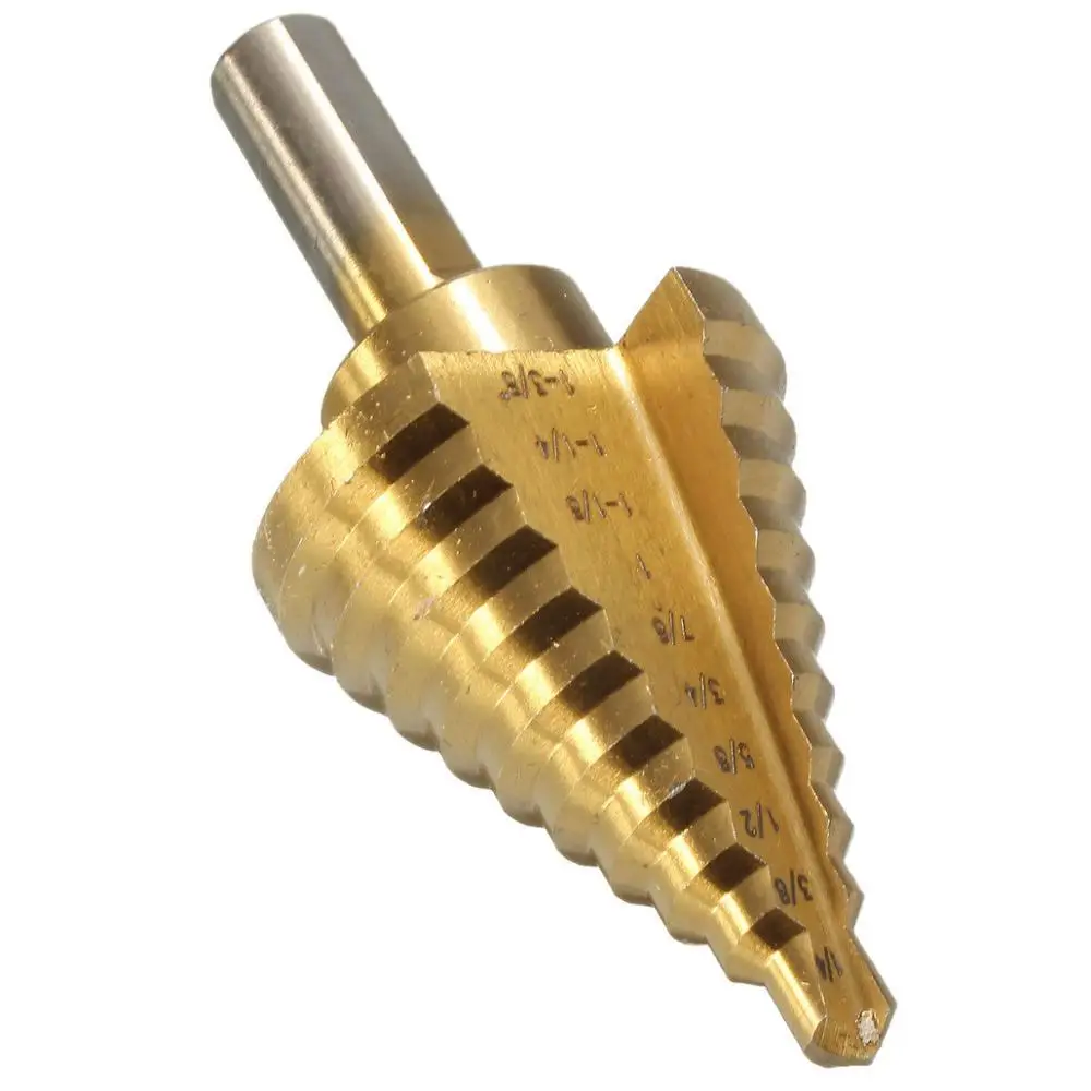 ROLKETU 1/4 ' но не более чем на 1-3/8 Титан 10 ступенчатые сверла HSS Кобальт инструмент