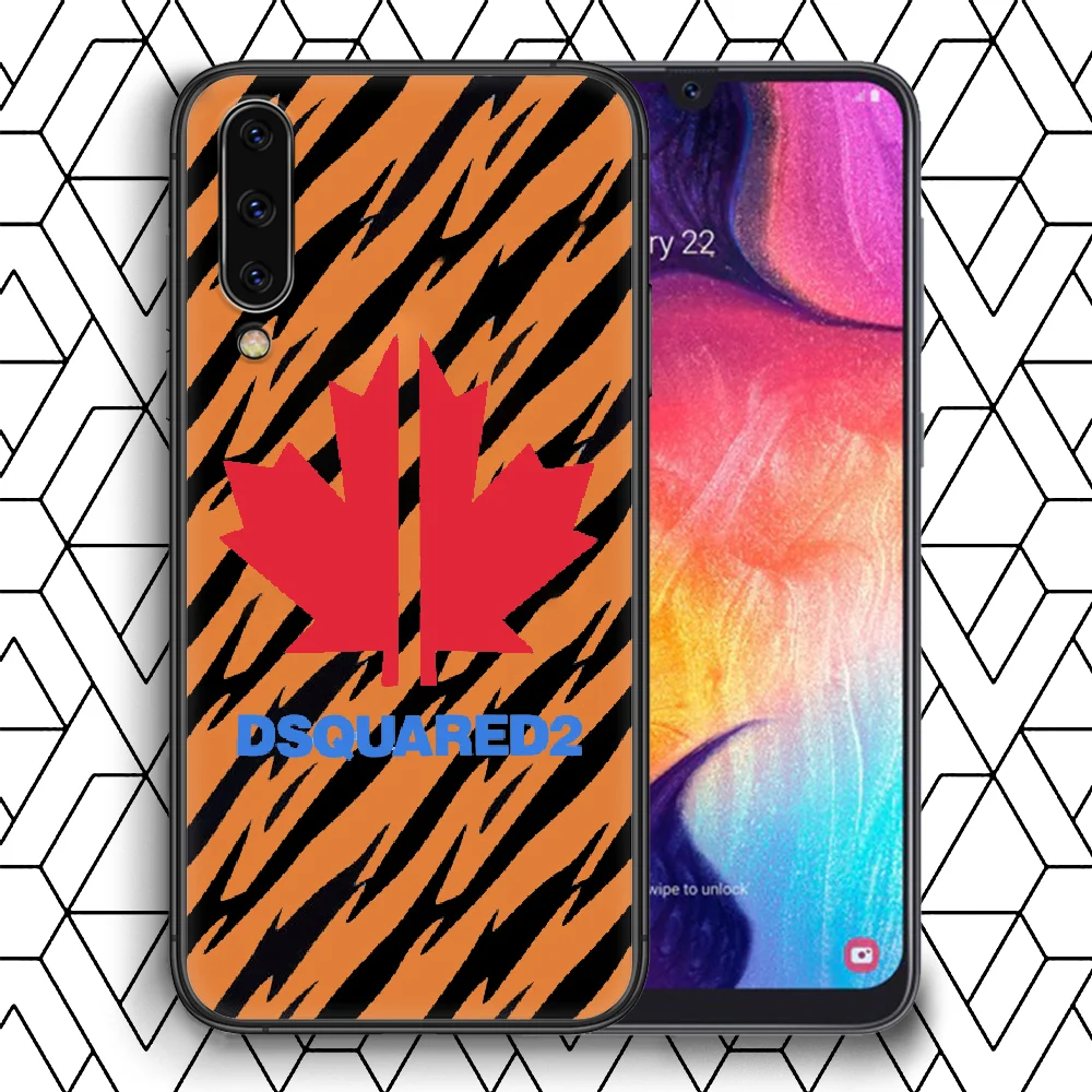 

DSQ2 D2 Fashion Brand Phone Case For Samsung Galaxy A 3 5 7 8 10 20 20E 21S 30 30S 40 50 51 70 71 black Etui Luxury Prime
