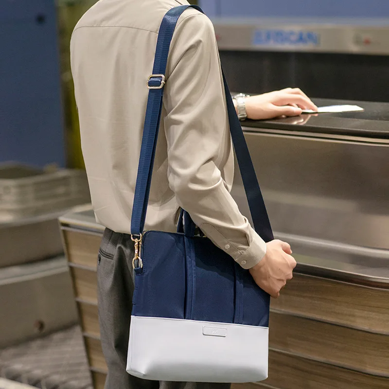 Moisture-Proof Briefcases Portable Women Shoulder Bags Travel Convenient Document Laptop Charger Mobile Power Storage Organizer