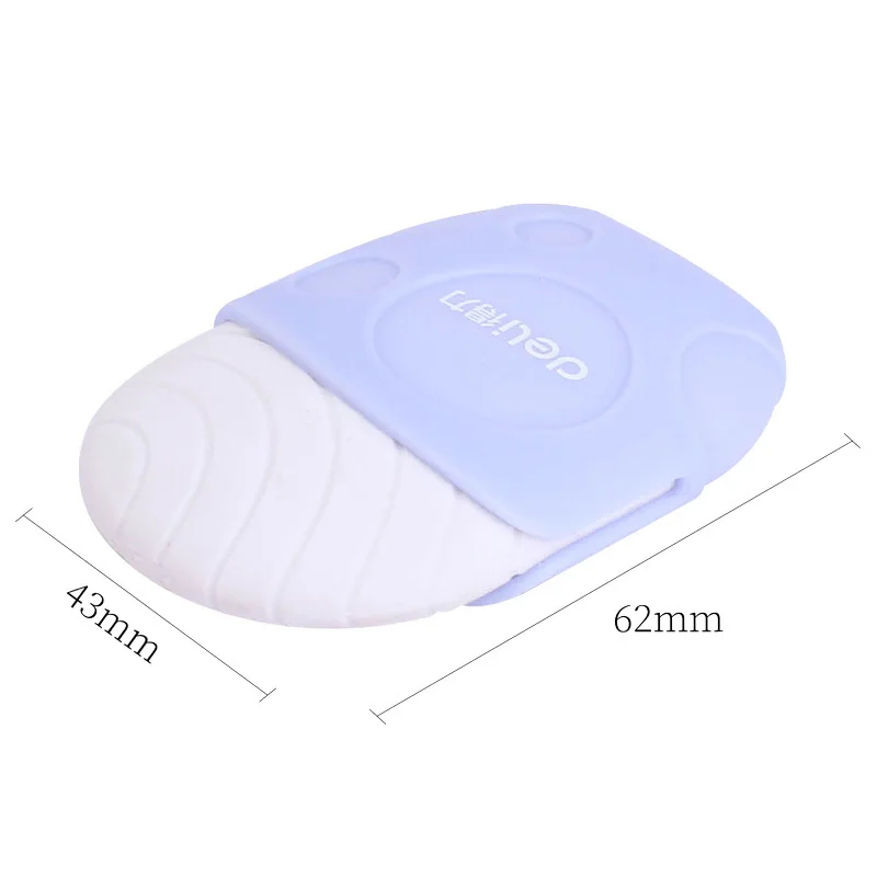 Ластик Deli художественный резиновый овальный с футляром без ПВХ креативная