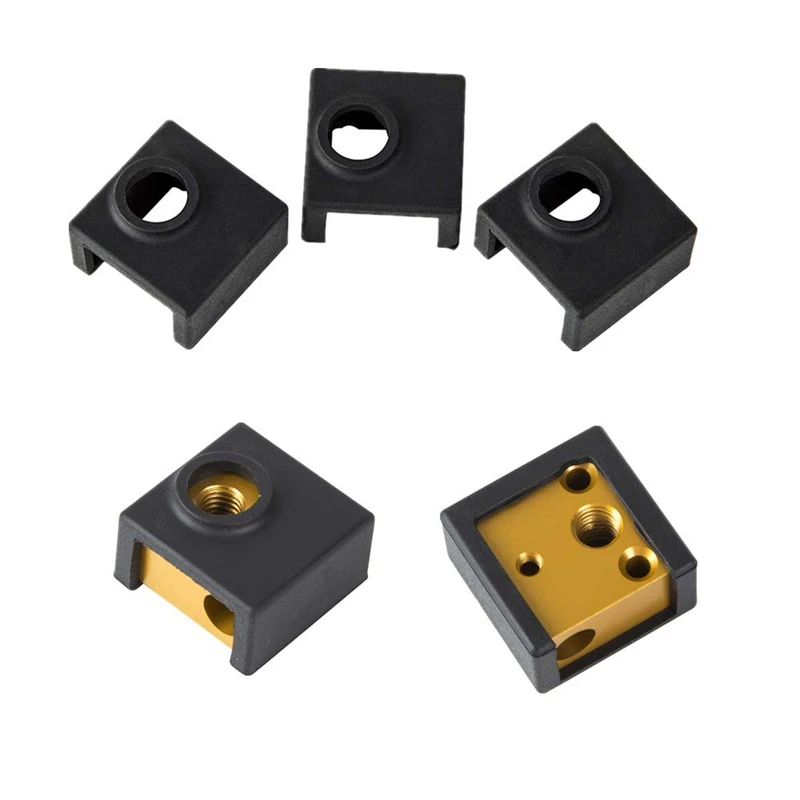 

3D Printer Silicone Socks/Aluminum Heater Block/Stainless Steel Throat for MK7 MK8 Extruder Kits (3 Packs)