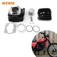 otom motorcycle cylinder kit piston ring gasket set bore 66mm and engine cylinder head cover for yamaha dt 175 dt175 mx175 78 81