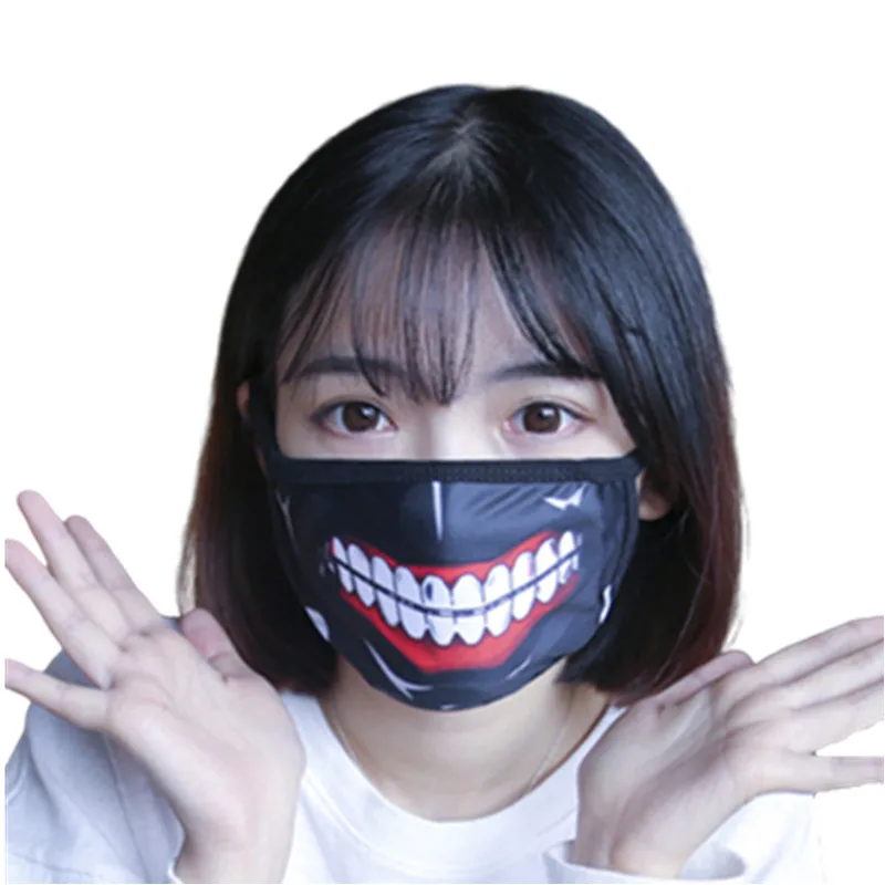 Аниме Аксессуар Горячие шоу Токийский Гуль маски Токио Kinkiken на молнии маска с