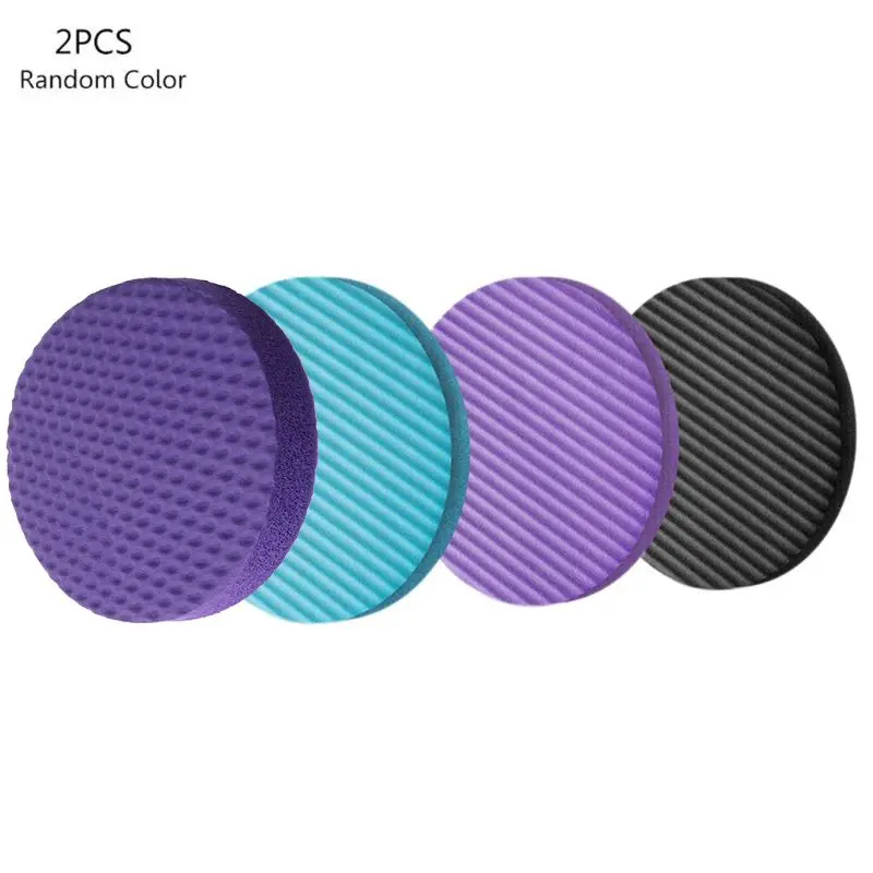 

2pcs Flat Support Pad Elbow Knee Wrist Protection Yoga Fitness Nonslip Round Mat