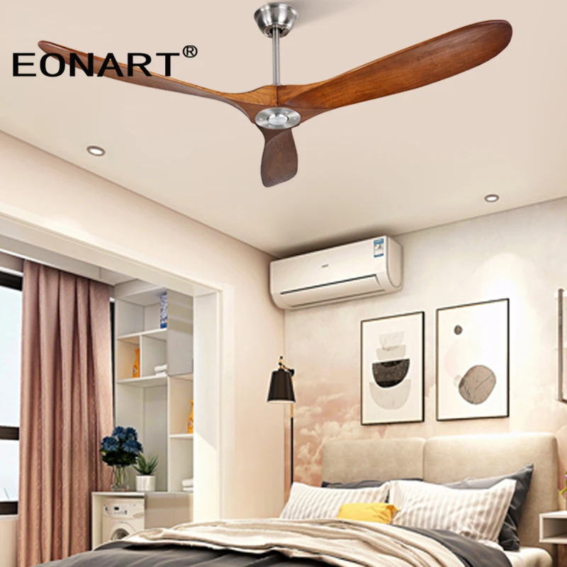 Современный декоративный потолочный вентилятор постоянного тока 60 дюймов с