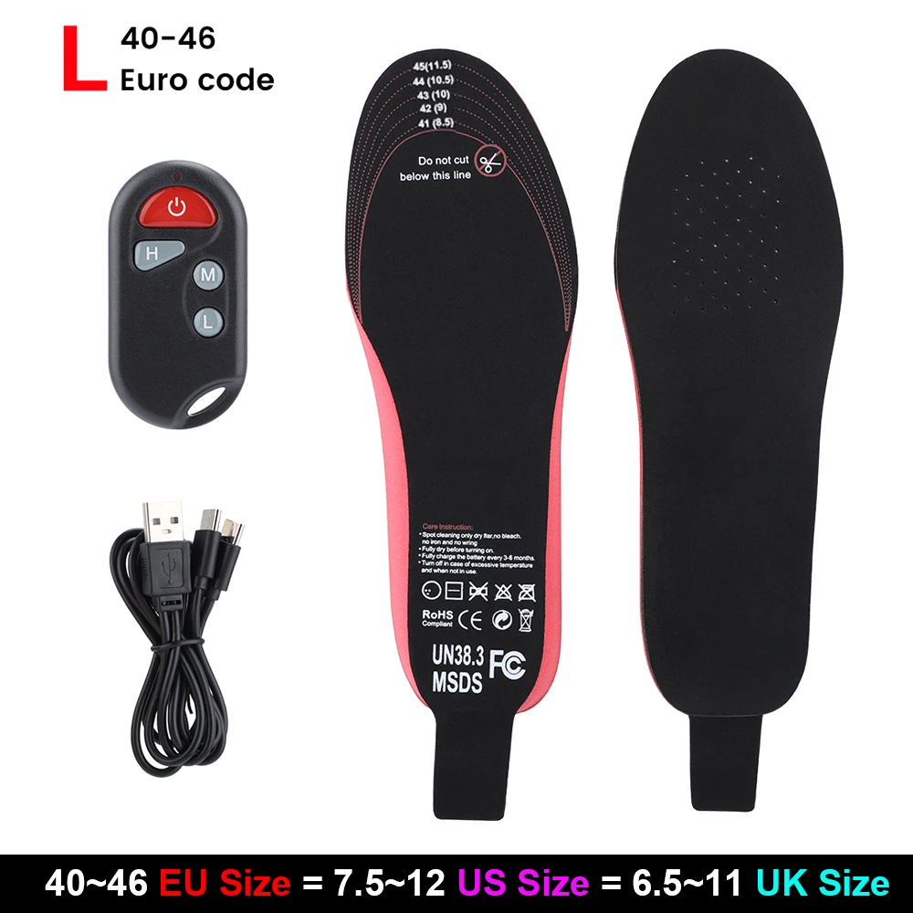 Электрическая тепловая стелька с подогревом и дистанционным управлением