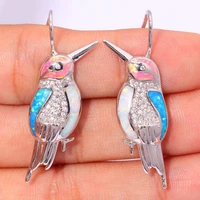 2022 women earrings jeweler gothic accessories multi color opal earrings fashion bird earrings korean fashion pendientes mujer