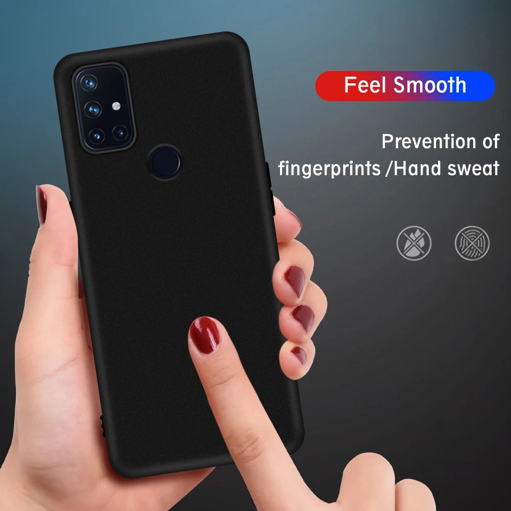 

Case For Oneplus 9 Pro Nord N 10 100 5g Ultra Thin Black matte Soft TPU Phone Cover For Oneplus 7 8 6 5 T Pro Camera Protection