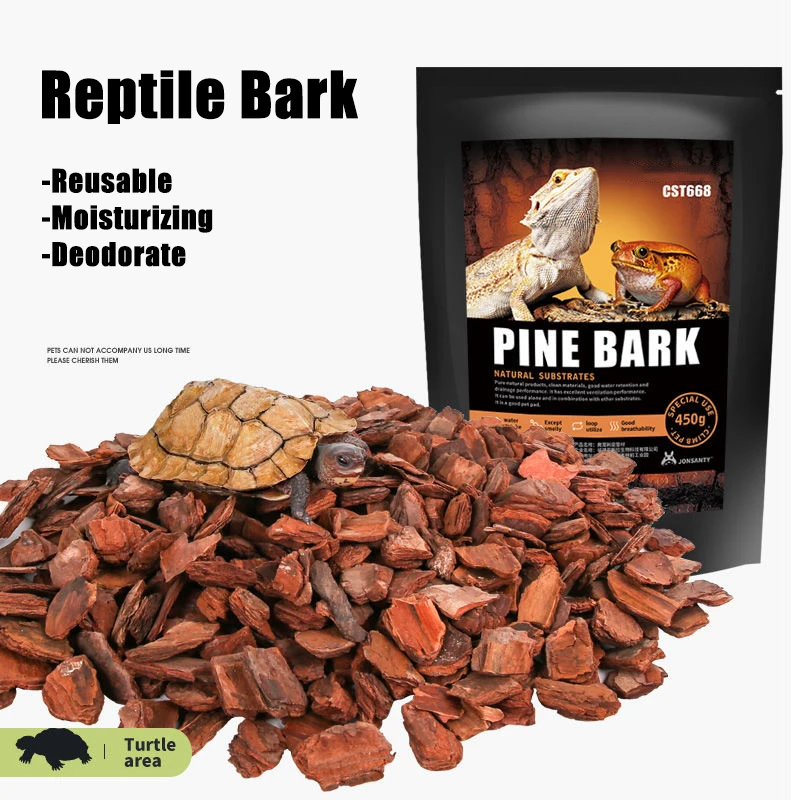 

Reptile Box Material Bark Tortoise Snake Lizard Chameleon Terrarium Forest Surface Moisturizing Mats