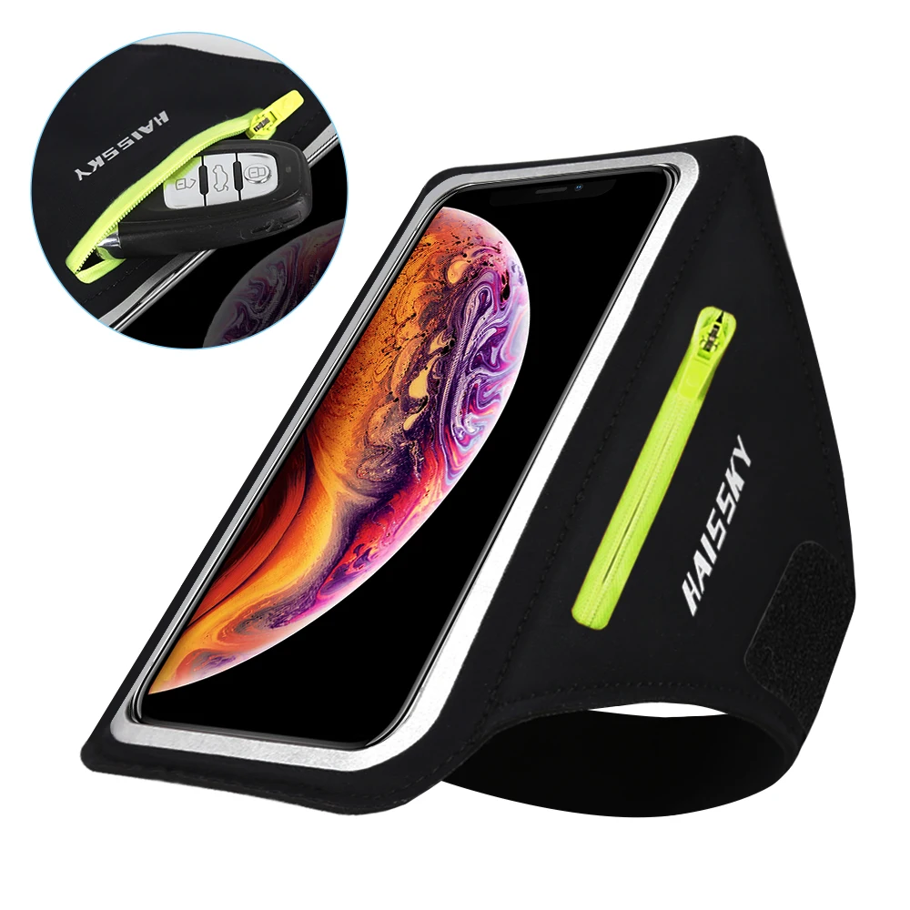 

Running Sport Armbands Bag For Samsung S20 Ultra Zipper Pocket Car Key Belt Cycling Arm Band For iPhone 11 Pro Max XR Xiaomi 9 8