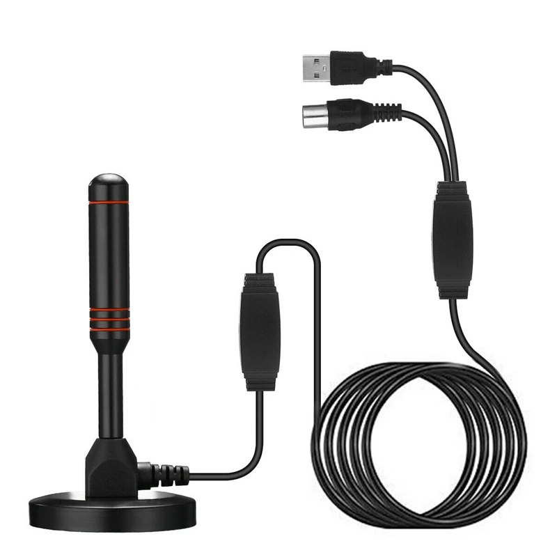 1080P HD цифровая внутренняя усиленная ТВ антенна с усилителем VHF/UHF 200Mile усиленный