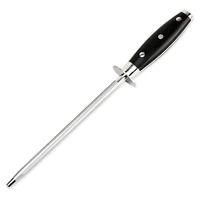 keemake 8 inch knife sharpener diamond damascus chef kitchen knife sharpener bar oval sharpening rod g10 handle sharpen tools