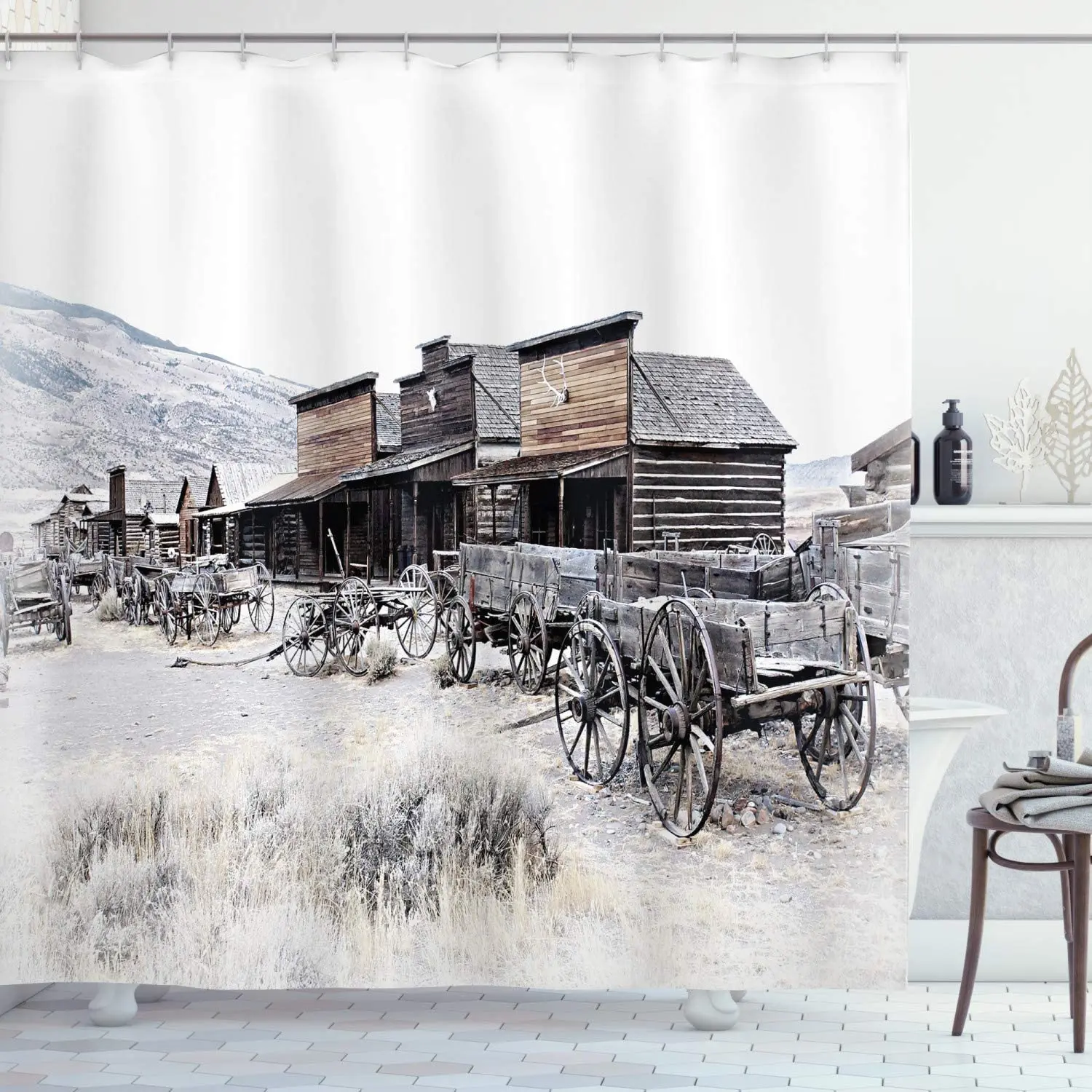 From 20's In Ghost Town Antique Wyoming Wheels Artwork Print