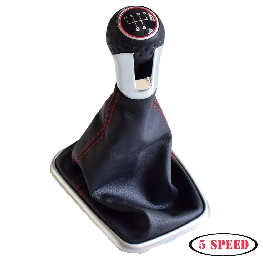 

For Volkswagen Mk4 Golf/GTI/R32 1999-2005 Car 5 Speed 12mm Car Gear Shift Knob Lever Shifter Gaitor Boot Cover