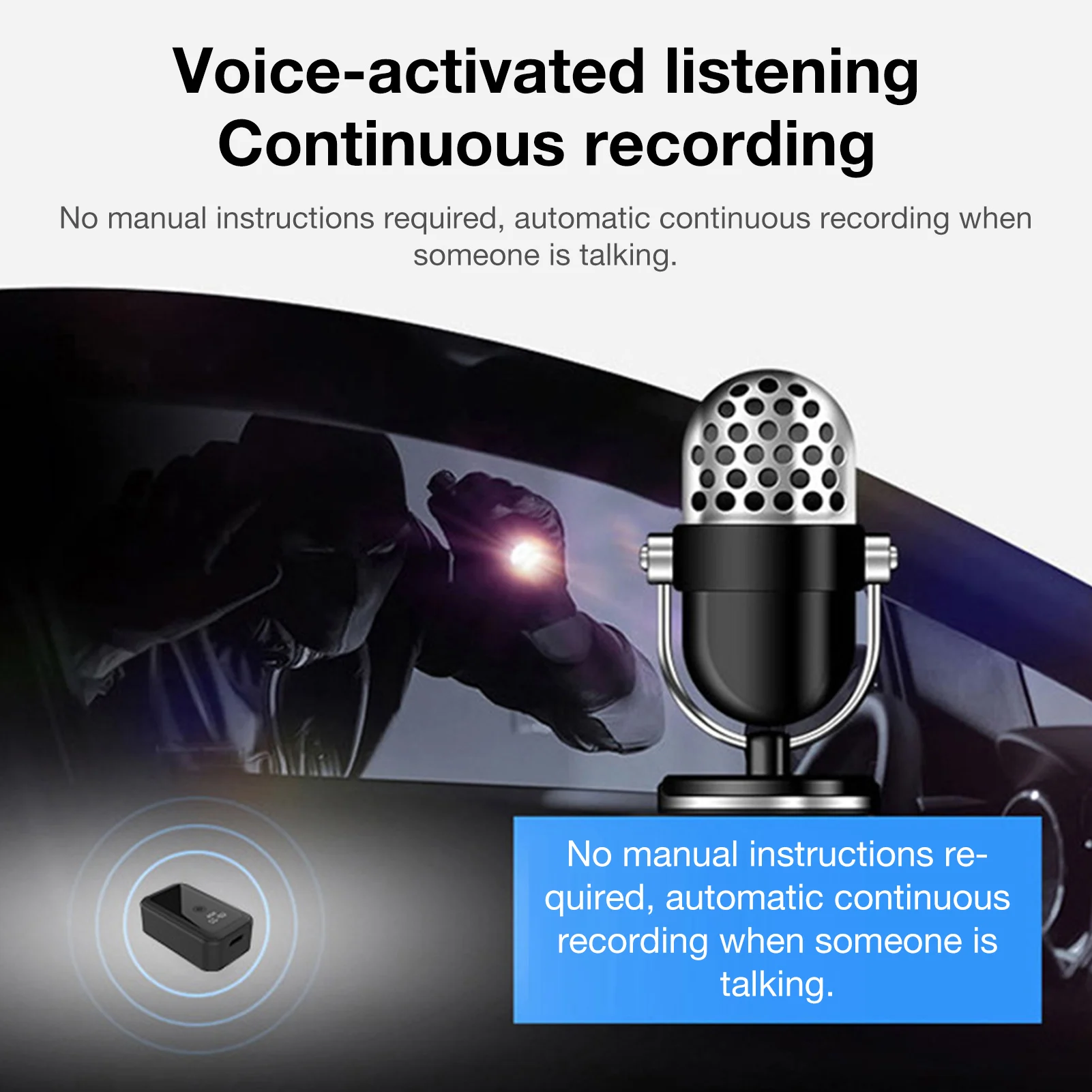 gf 22 gps real time car tracker voice control anti lost device locator antilost device mini precise positioning gps with tf card free global shipping