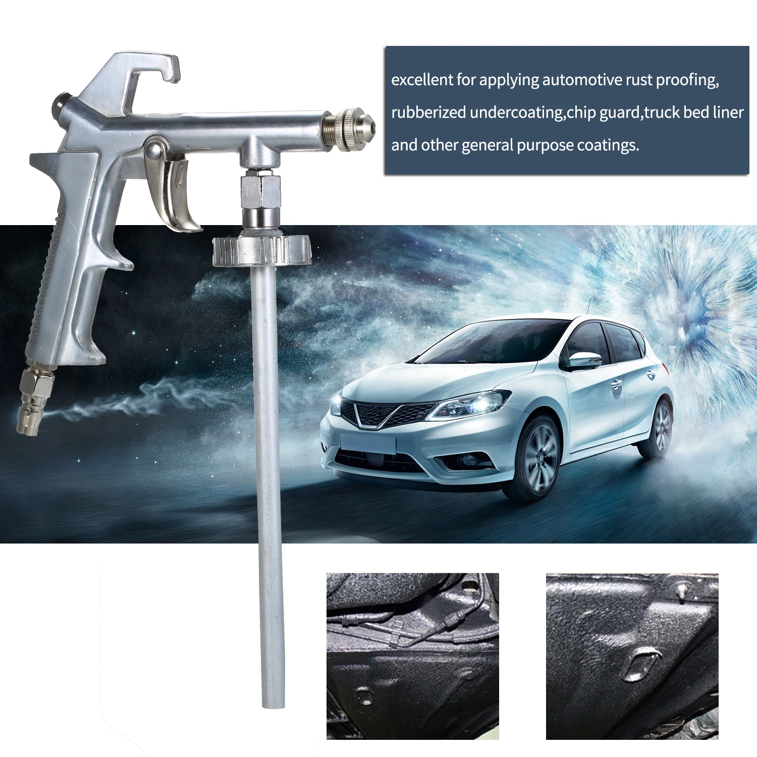 

Airbrush Paint for Automobile Chassis Glue Gun Auto Armored Spray gun Undercoating Metal Sprayer Gun Underbody Coating gun