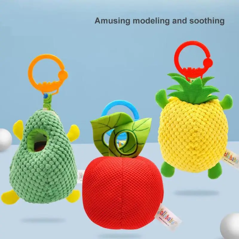 

Baby Rattles Toys Developmental Toys Caterpillars Eat Fruit Toys Bed Hanging Comfort Toy Ringing Bell For Infant Boys Girls Gift