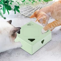 automatic cat toy interactive for indoor cat teasing random rotating feather usb rechargeable electronic pet toy for cats kitten