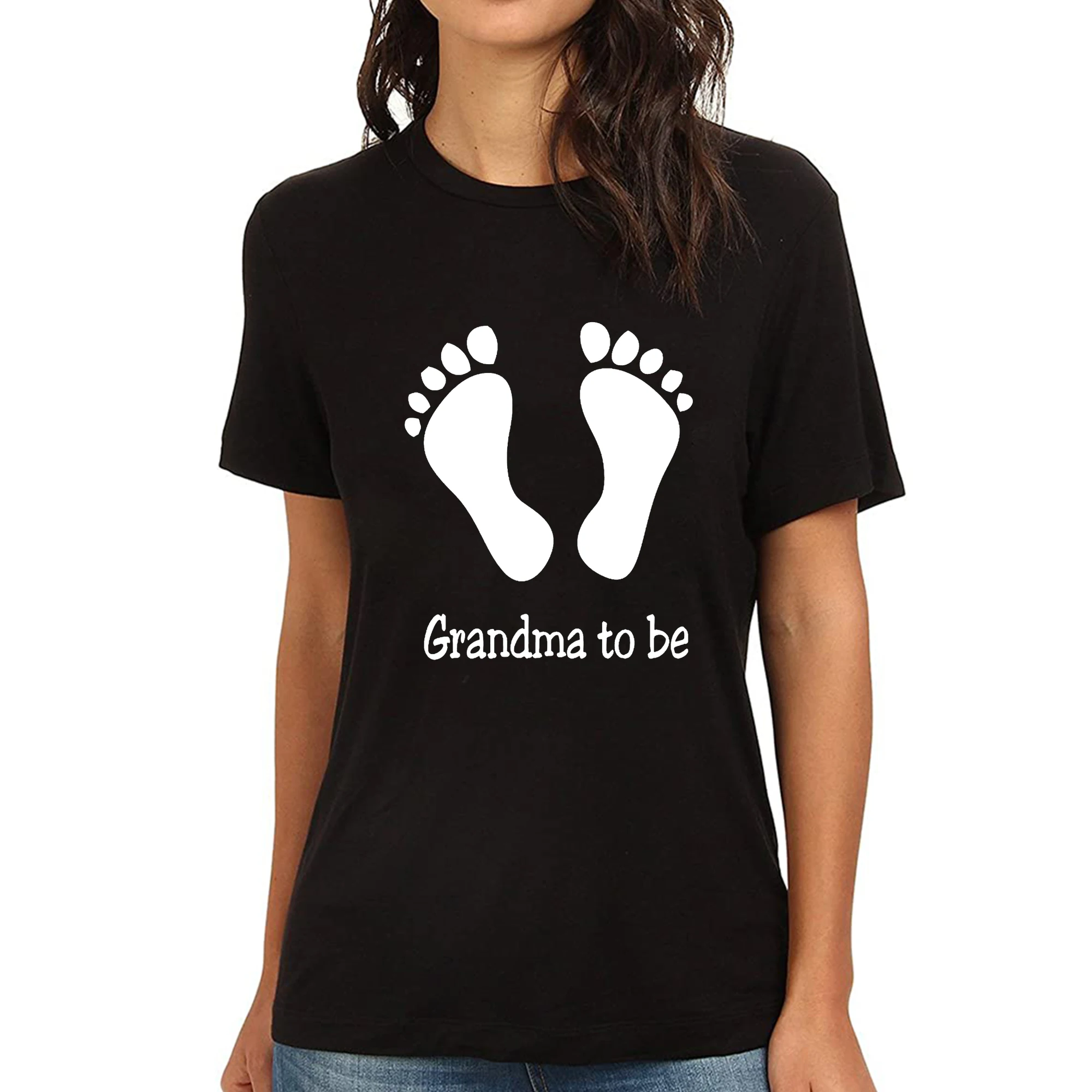 

Lyprerazy Women's GRANDMA TO BE Funny Printed T-Shirt