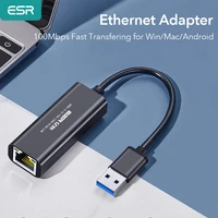 esr network card usb 3 0 ethernet adapter to rj45 lan for tv box for wins pc for nintend switch usb to gigabit 1000mbps adapter