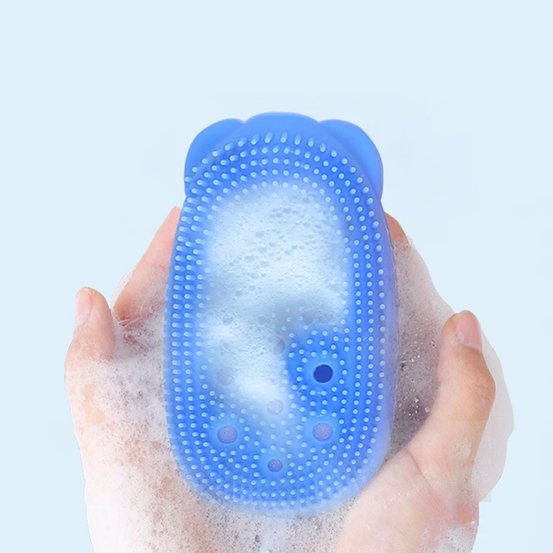 Быстро вспенивающаяся щетка для ванной мягкая силиконовая Массажная пузырчатая
