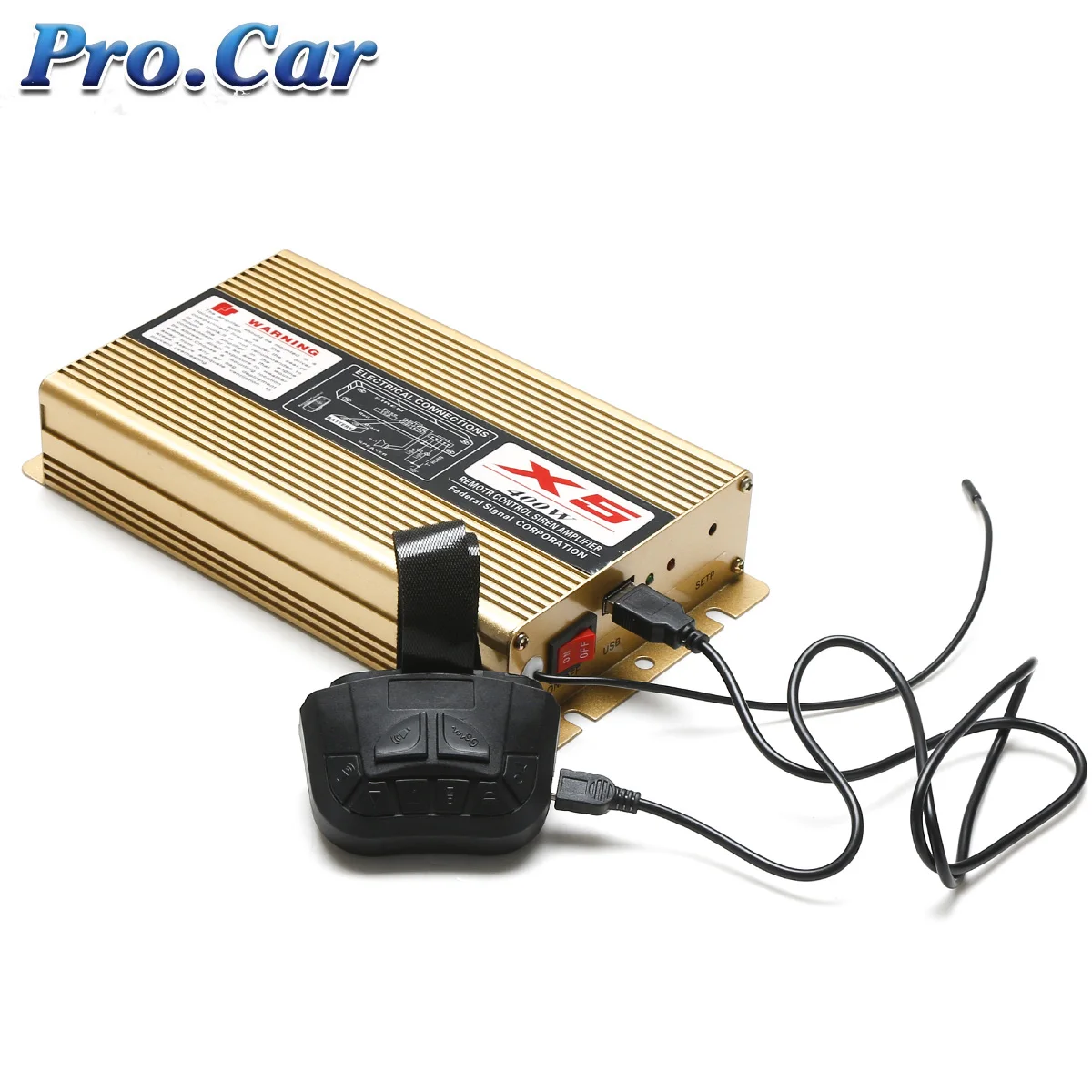 DC 12V 400W 18 Tone Car Warning Alarm Police Siren Horn PA Speaker with MIC System &amp Wireless Remote Control X5 Model | Автомобили и