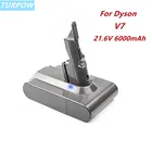 Аккумулятор литий-ионный для пылесоса Dyson V7, 21,6 в, 6000 мАч