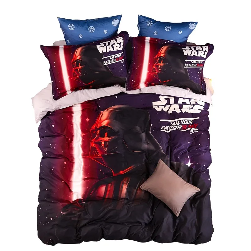 Disney Star Wars 100% хлопок для взрослых мужчин мальчиков синий комплект постельного
