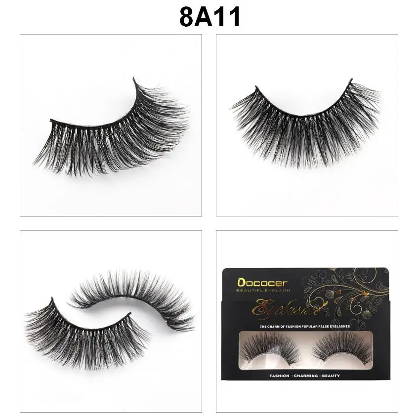 Ресницы из искусственной норки ручной работы 50 парт/лот|strip mink eyelashes|mink lasheswholesale