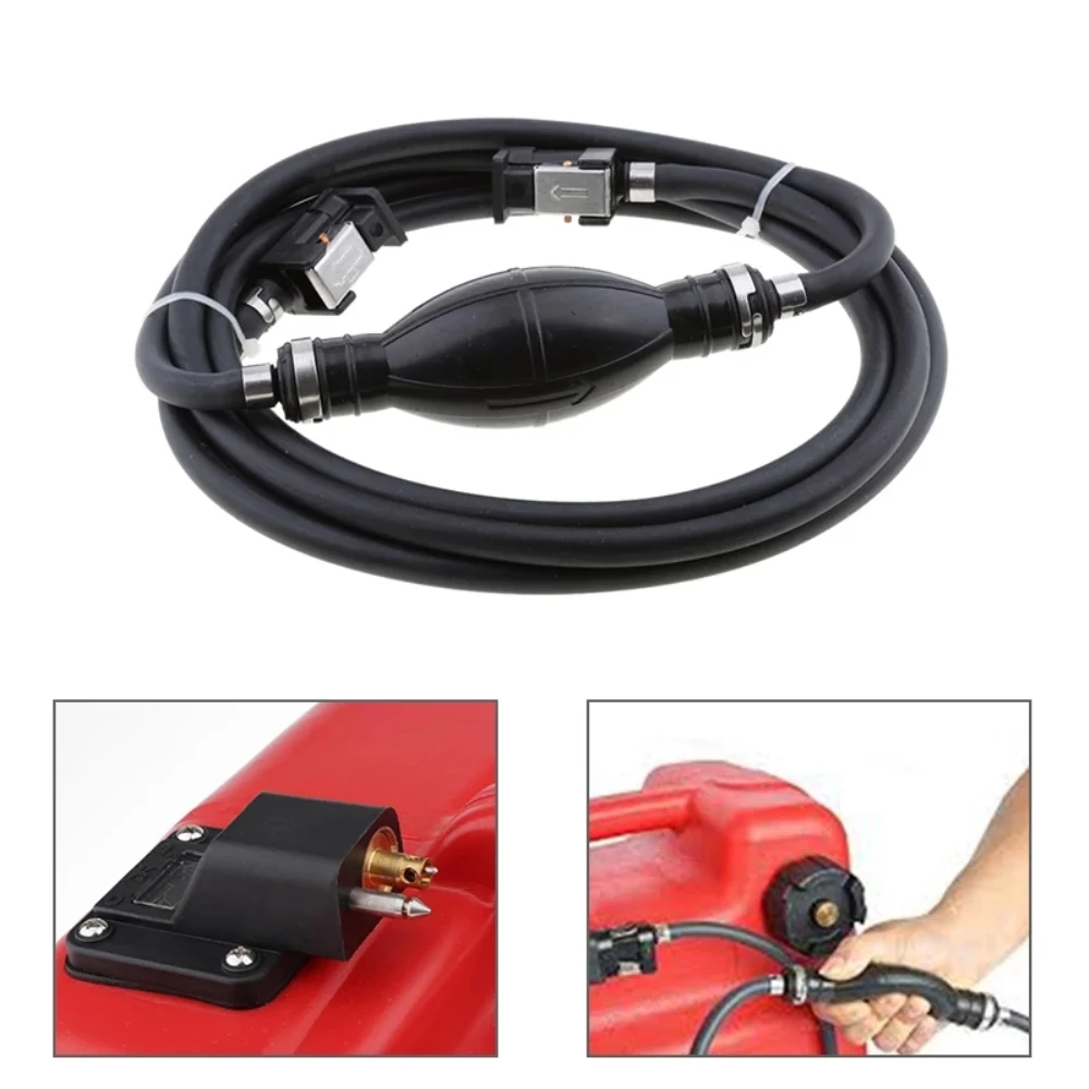 New Universal 2.1M Fuel  Hose Pipe 8mm Rubber Fuel Pump Outboard Engine Gasoline Tank Connector Kit For Car Ship Fuel Pipe Hose