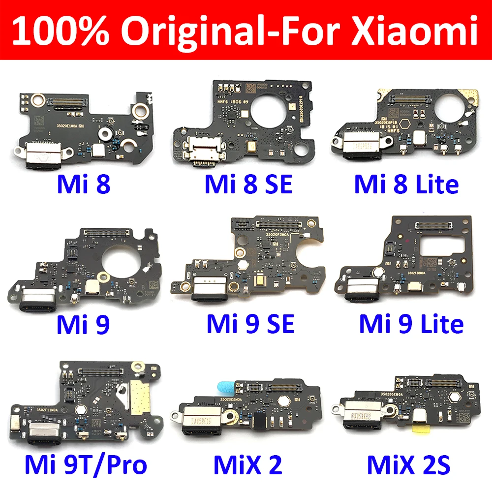 Оригинальная плата зарядного устройства PCB Flex для Xiaomi Mi 8 9 Lite Se 9T Pro Mix 2 2S Poco X3 USB