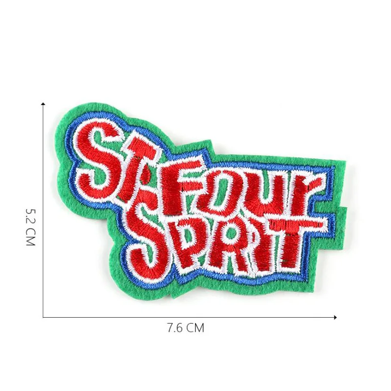 Cute Heart Words Patch Embroidery Patches For Clothing Embroidered Applique Iron On DIY Badge Sew Clothes Sticker | Дом и сад