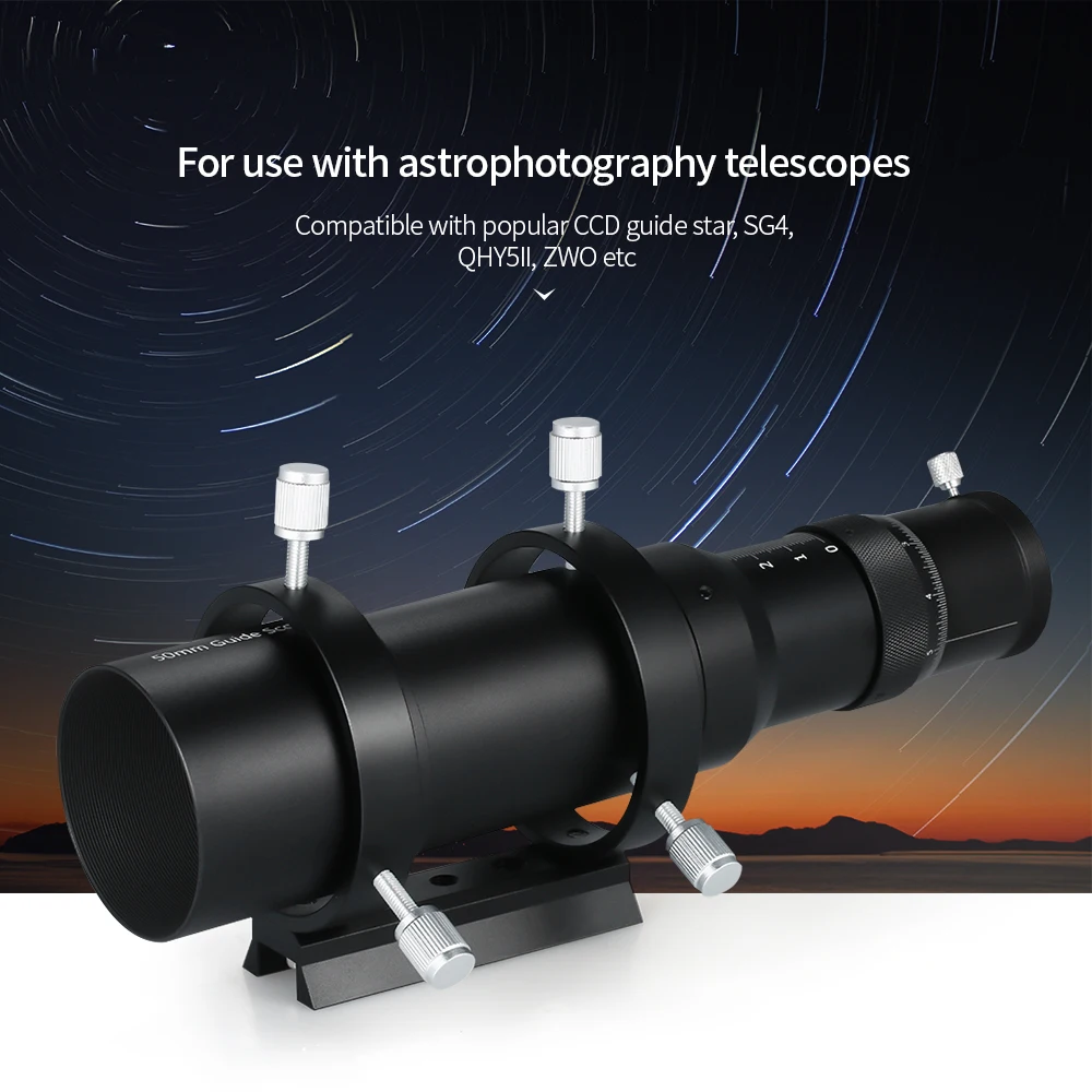 Декоративные телескопы 50 мм направляющая область Finderscope для астрономического