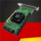 Переходник для майнинга Chi a, 20 портов SATA PCI-E, PCIE SATA PCI Express X16 SATA, контроллер карт PCIE на SATA3 6 Гбитс, дополнительная карта, Новинка