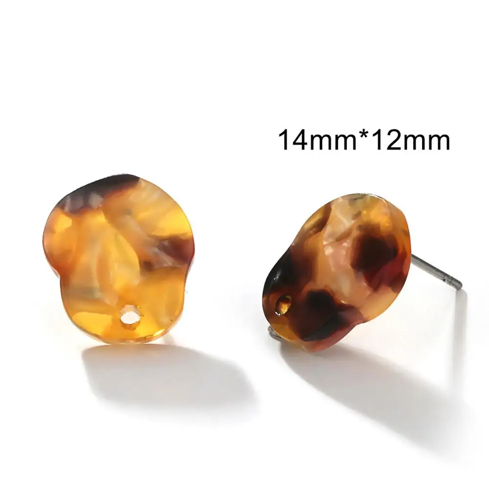 Винтажные маленькие серьги-гвоздики в форме сердца и Луны разноцветные