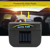 new solar power car style cooling radiator fan fan cool new car auto air vent cooling fan environmental exhaust fan