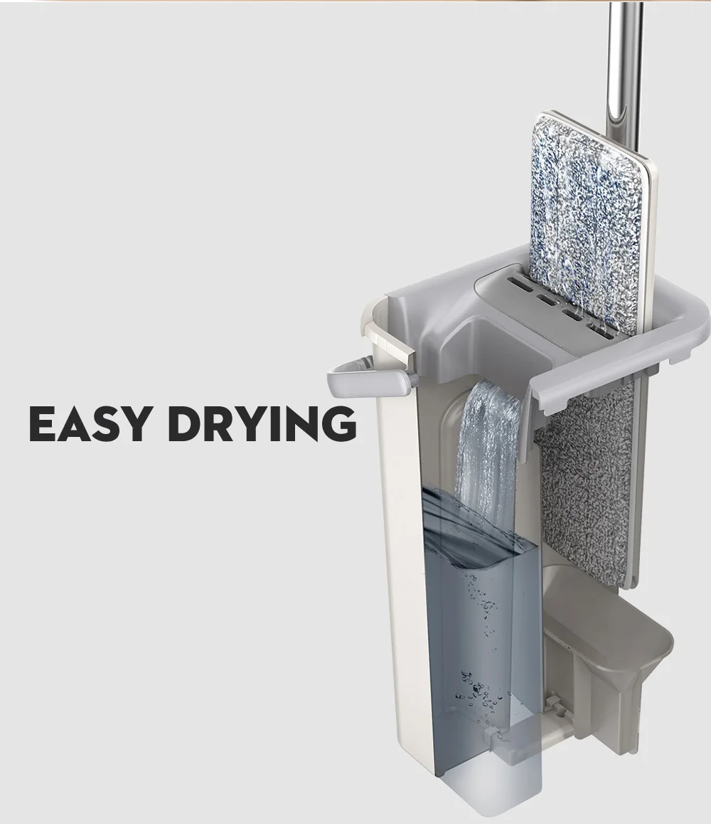 Тряпка для мытья пола из микрофибры автоматическая швабра и ведро чтобы избежать